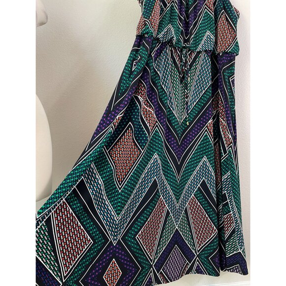 Calvin Klein Womens Plus 3X Sleeveless Chevron Maxi Dress ASO TV - Picture 9 of 12